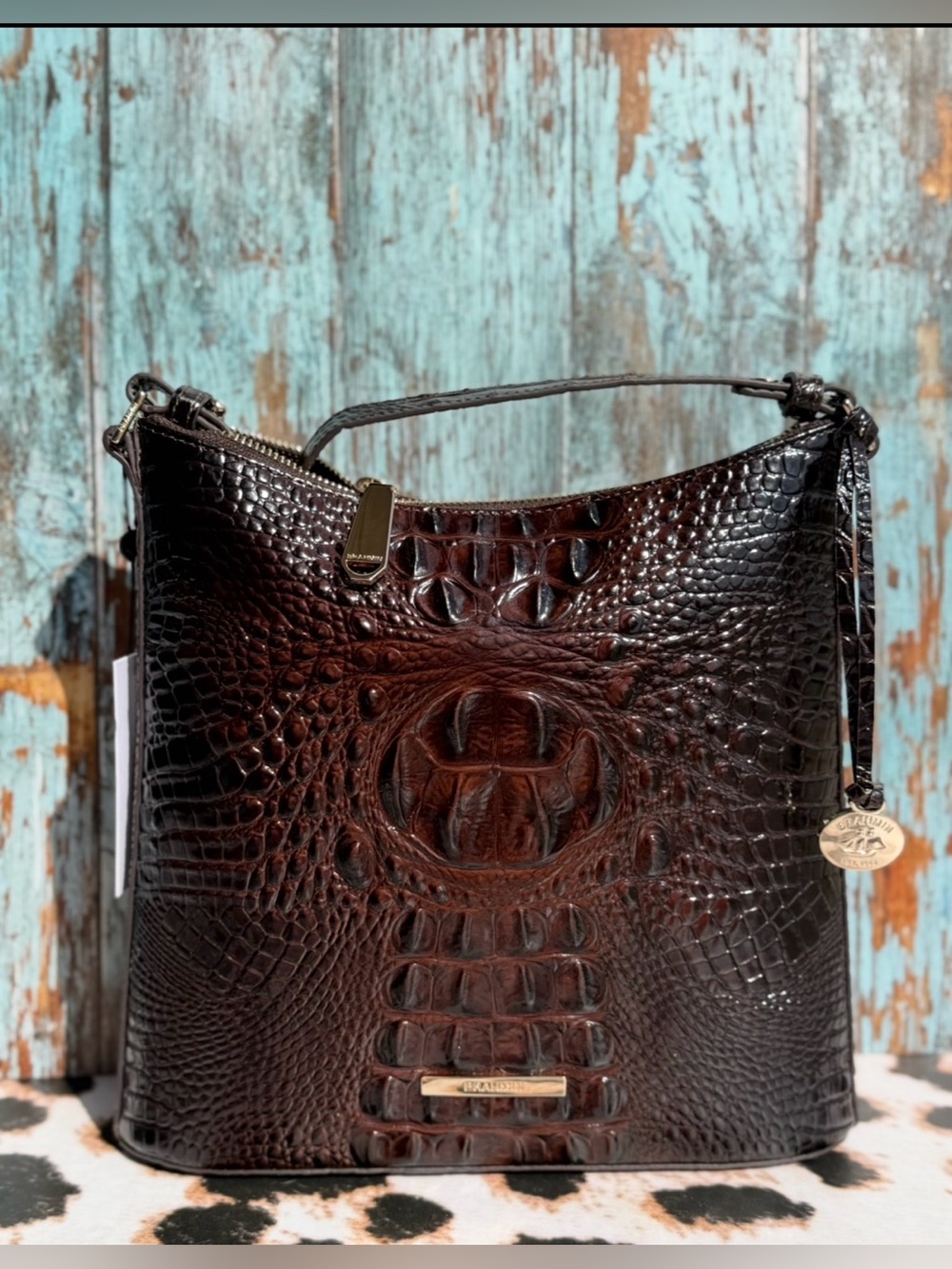 PERFECT EYE NWT Brahmin Katie COCOA OMBRE Crossbody Bag NWT HARD TO FIND